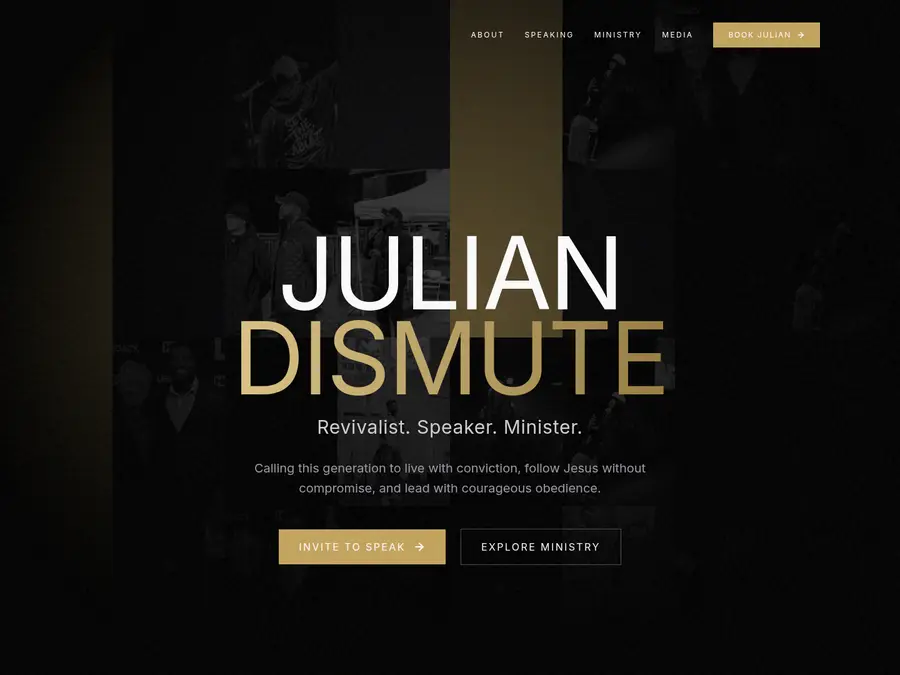 Julian Dismute website by Elevate Growth Solutions