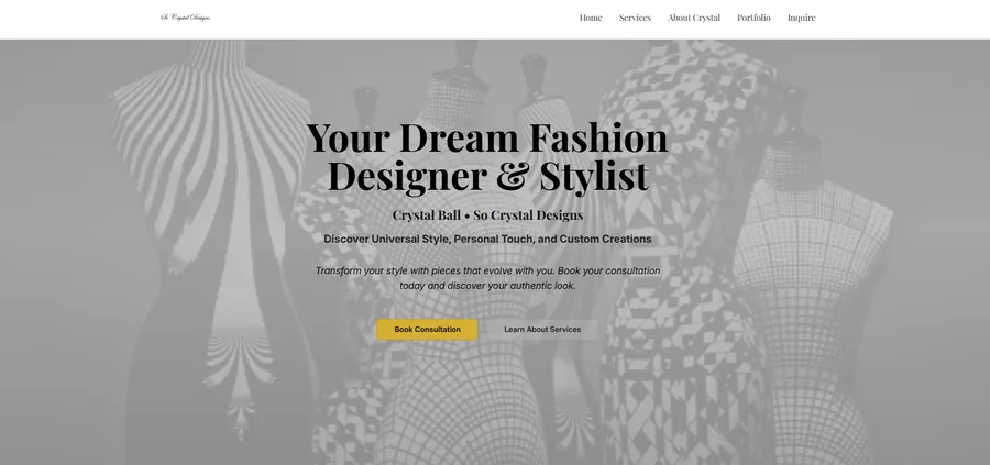 So Crystal Designs website screenshot